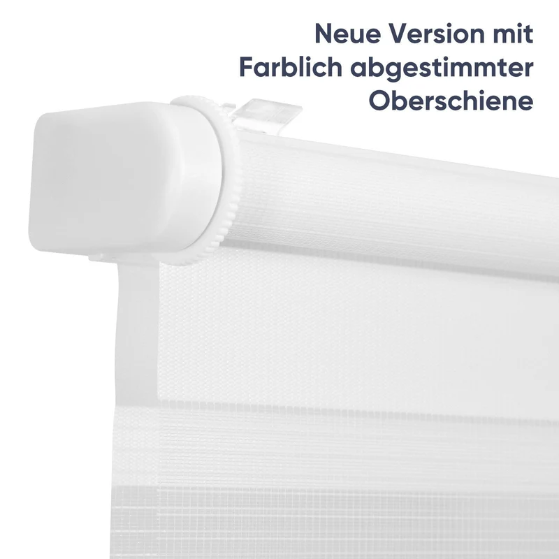 Sekey Schnurloses Doppelrollo Klemmfix - Weiß - Duo Rollo ohne Bohren für Fenster & Türen