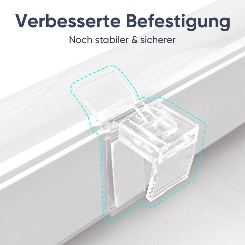 Sekey Duo-Rollo mit Wellenmuster - Doppelrollo Klemmfix ohne Bohren für Fenster, Sicht- & Sonnenschutz