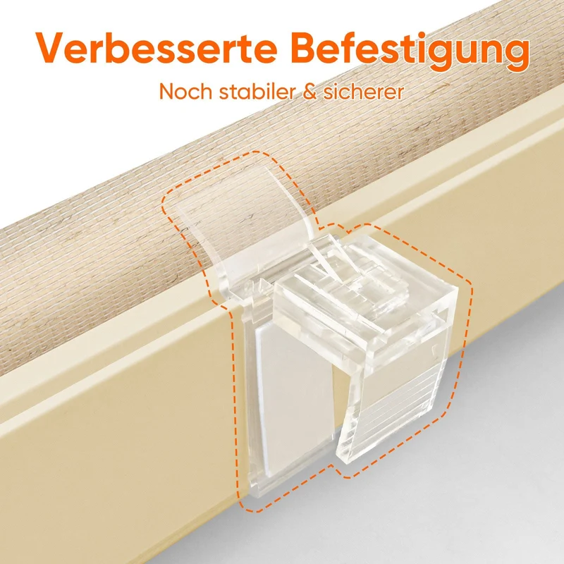 Sekey Doppelrollo - Klemmfix Duo Rollo ohne Bohren, Fensterrollo Jalousie, Sicht- & Sonnenschutz, Gelbleinen