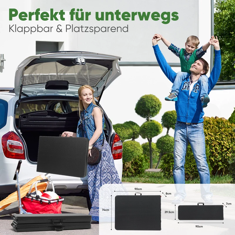 Sekey Klappbare Bierzeltgarnitur 180 cm im Rattan-Look – Gartenmöbel Set für Terrasse, Balkon & Outdoor-Events