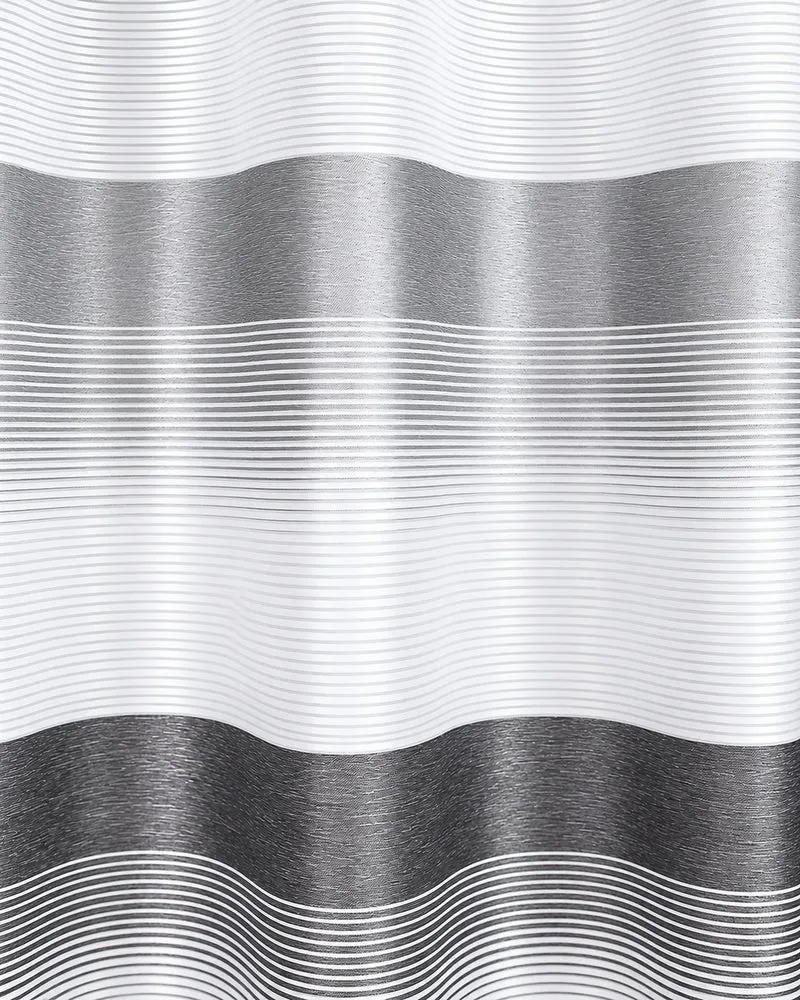 Ösenschal Deko Querstreifen anthrazit grau 140x245cm 2421