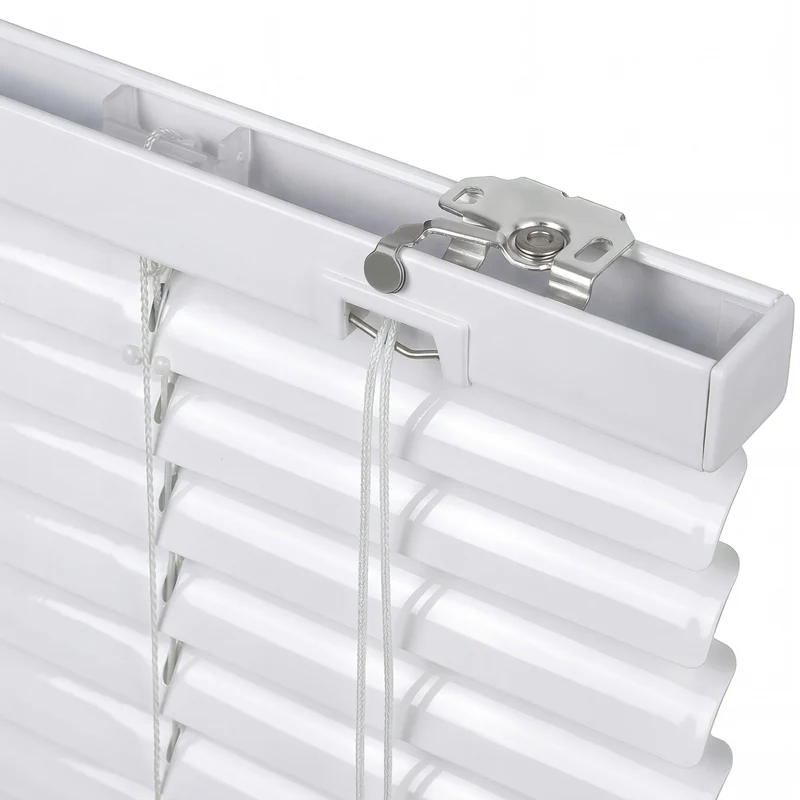 Sekey Aluminium Jalousie ohne Bohren – Klemmfix Jalousie für Fenster, 25 mm Alu-Lamellen, Lichtschutz & Sichtschutz, weiß
