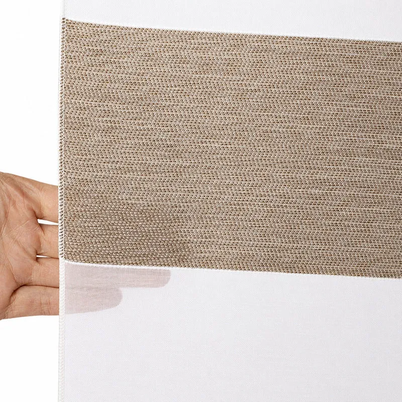 Design Mini Flächenvorhang Set beige weiß 2291-13