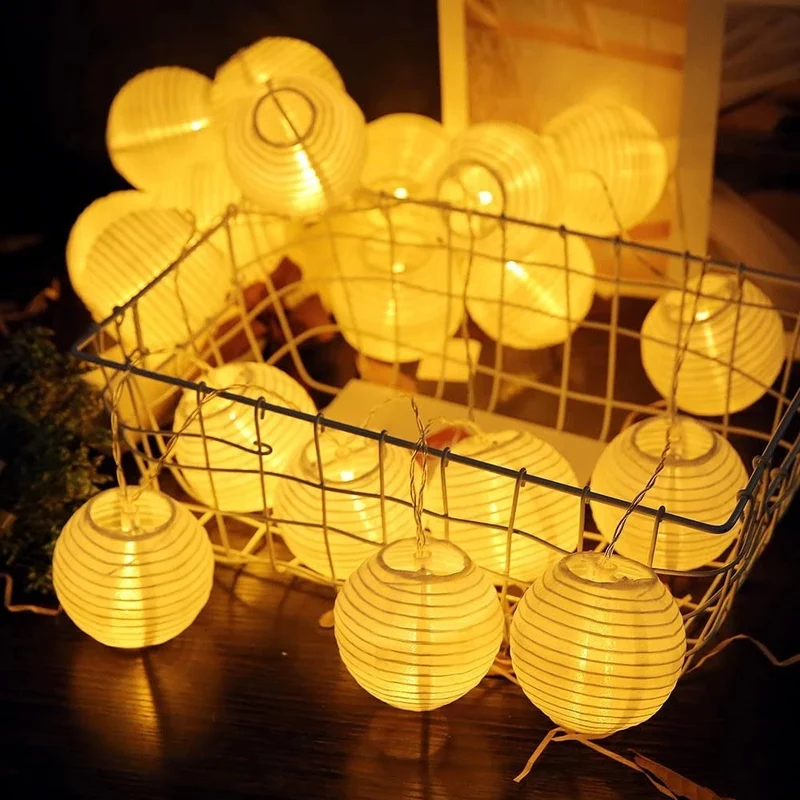 Salcar LED Laternen Lichterkette Outdoor mit Batterie – Timer & 8 Modi, Wetterfest für Hochzeit, Garten, Balkon, Terrasse