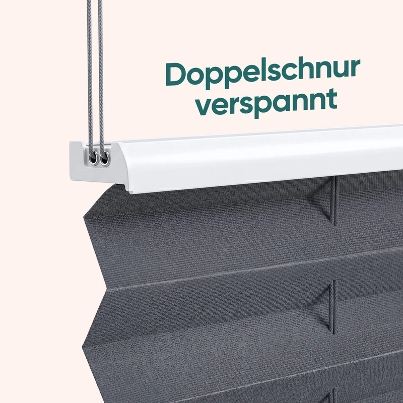 Sekey Plissee ohne Bohren Klemmfix – Lichtschutz & Sichtschutz für Fenster und Tür | Dunkelgrau