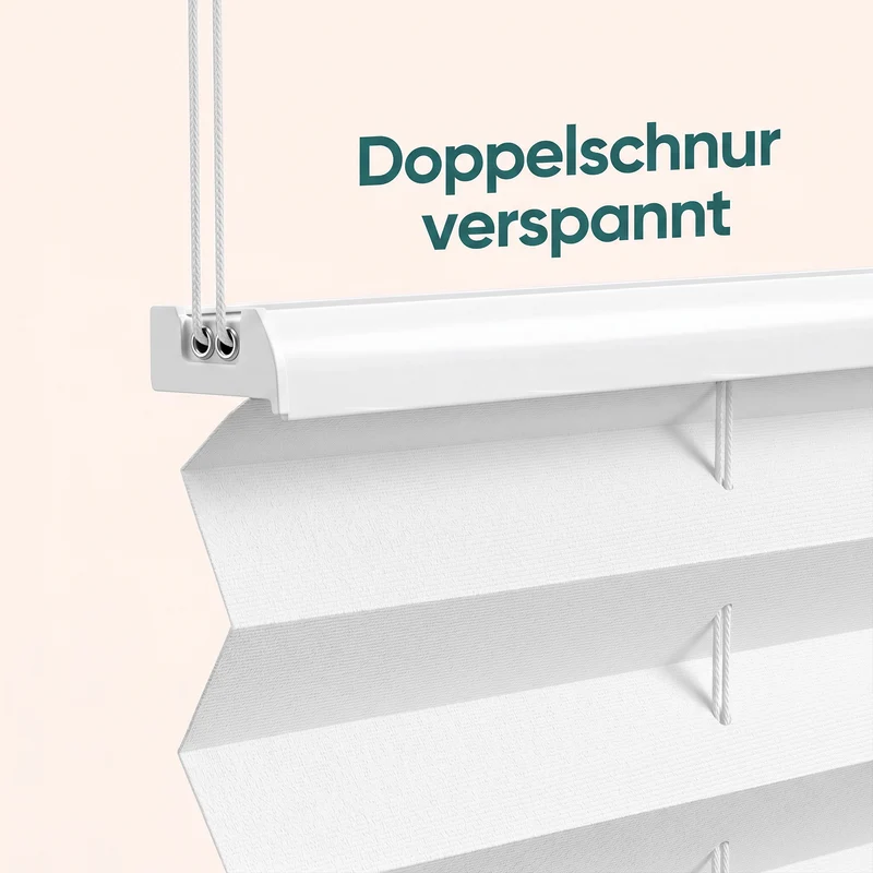 Sekey Plissee ohne Bohren Klemmfix – Lichtschutz & Sichtschutz für Fenster und Tür | Weiß