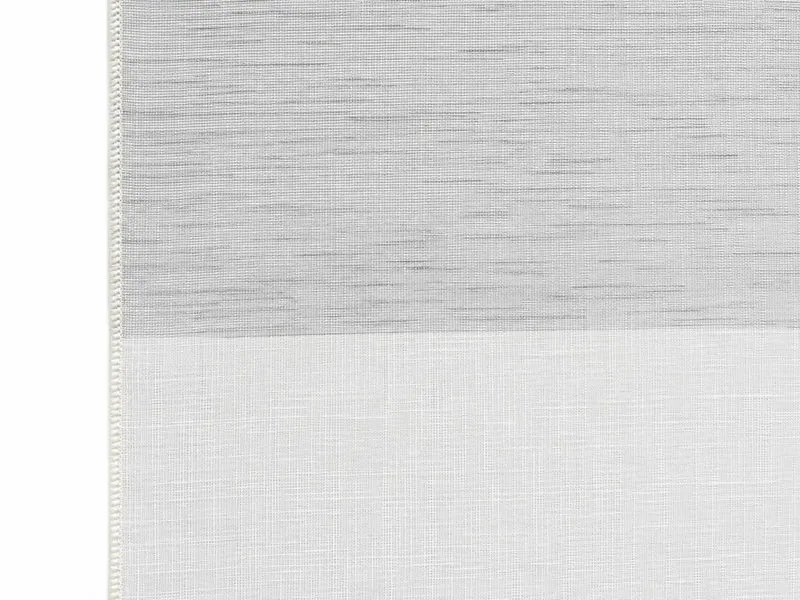 Design Mini Flächenvorhang Set grau weiß Scheibengardine 4112-02