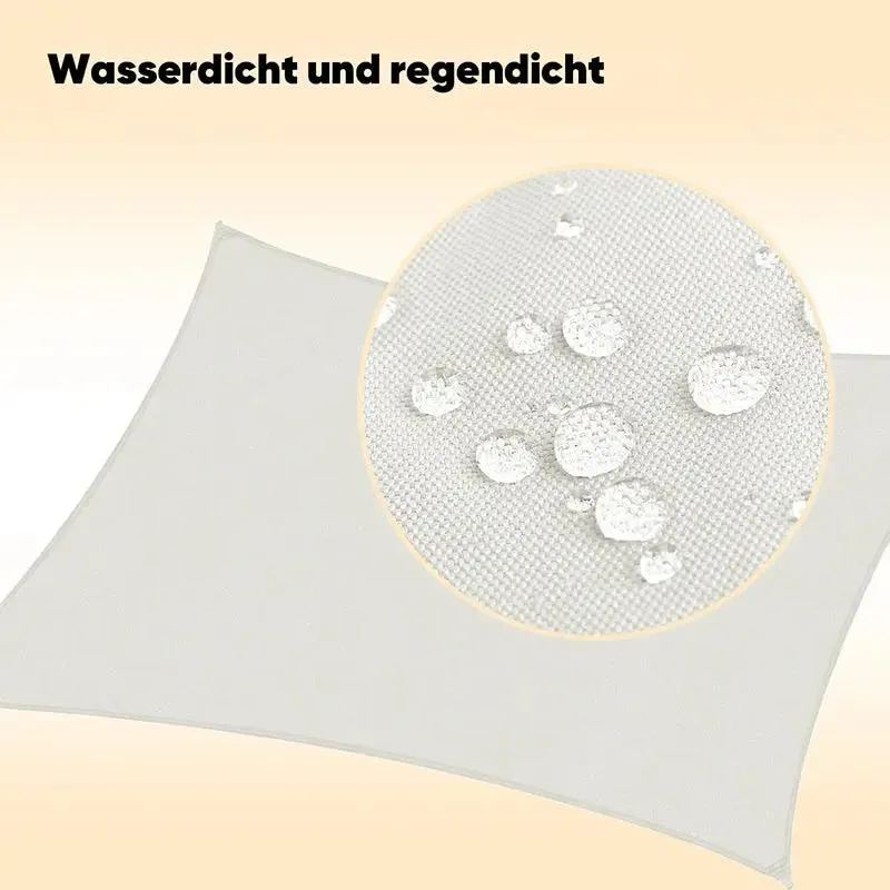 Sekey Sonnensegel mit Kit PES Sonnenschutzsegel Wasserdicht