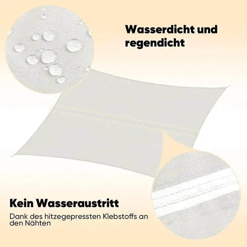Sekey Sonnensegel mit Kit PES Sonnenschutzsegel Wasserdicht