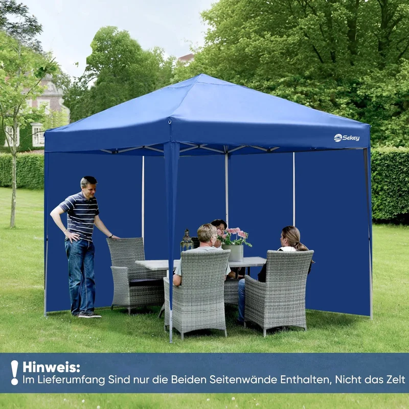 Sekey 290 x 200 cm Seitenwand für Pavillon, 2er Set