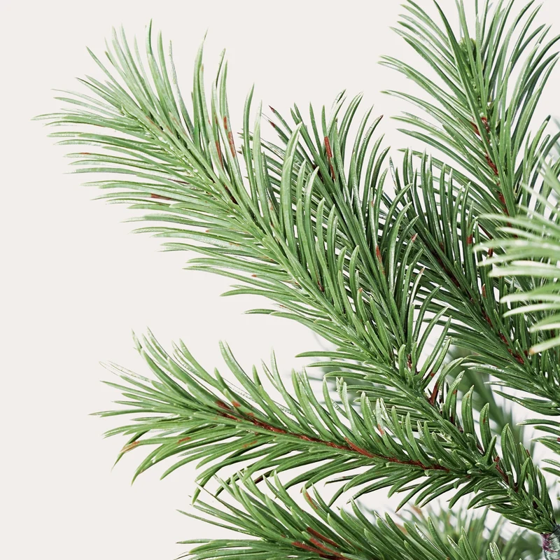 Salcar Künstlicher Weihnachtsbaum 150/180/210 cm aus 90 % PE Spritzguss, Premium Nordmanntanne, realistischer Christbaum mit stabilem Metallständer & Schnellaufbau-Klappsystem