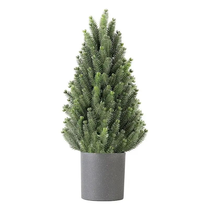 Salcar 50cm Künstlicher Weihnachtsbaum Kleinmit Basistopf, Nordmanntanne, aus 100% PE Spritzguss