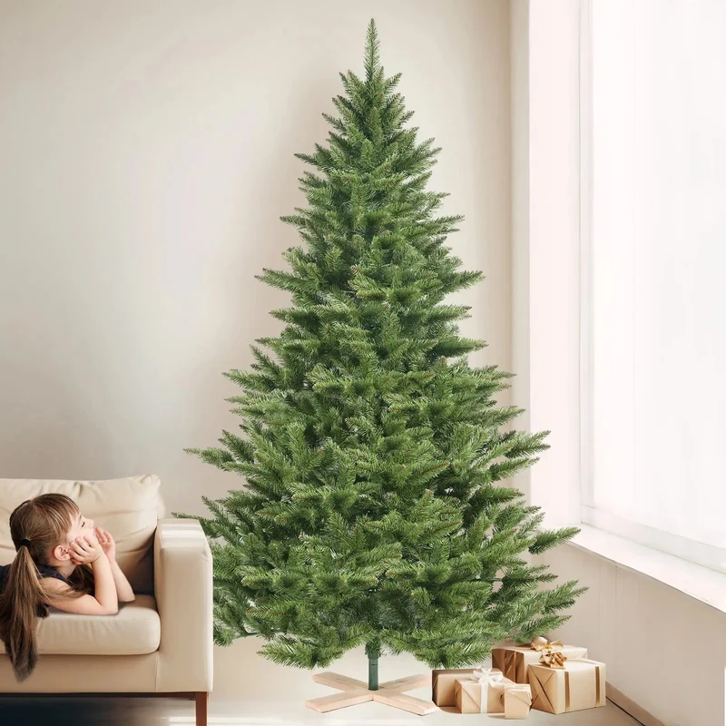Salcar 180/210cm Künstlicher Weihnachtsbaum, Nordmanntanne, mit 560/760 Zweigen