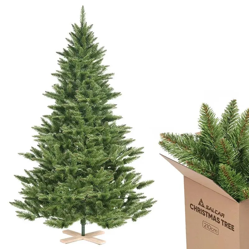 Salcar 180/210cm Künstlicher Weihnachtsbaum, Nordmanntanne, mit 560/760 Zweigen