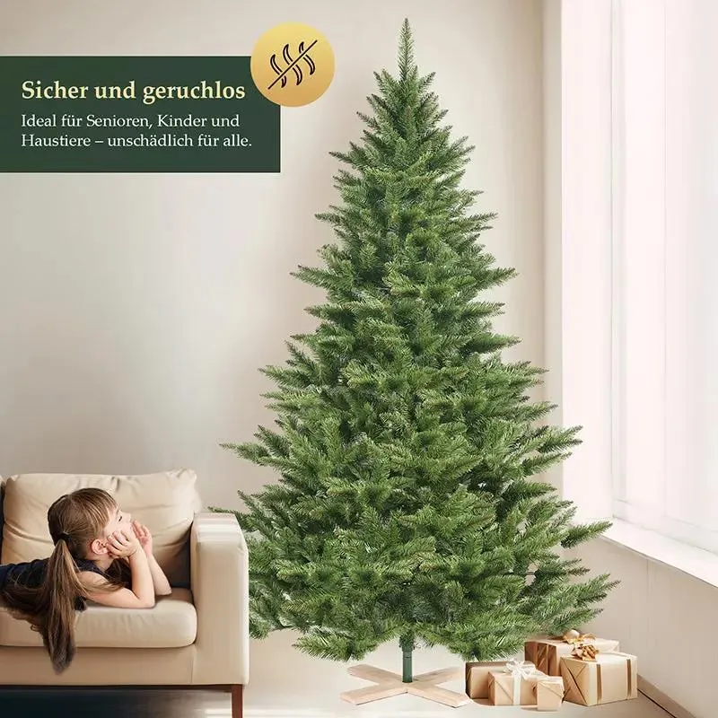 Salcar 180/210cm Künstlicher Weihnachtsbaum, Nordmanntanne, mit 560/760 Zweigen