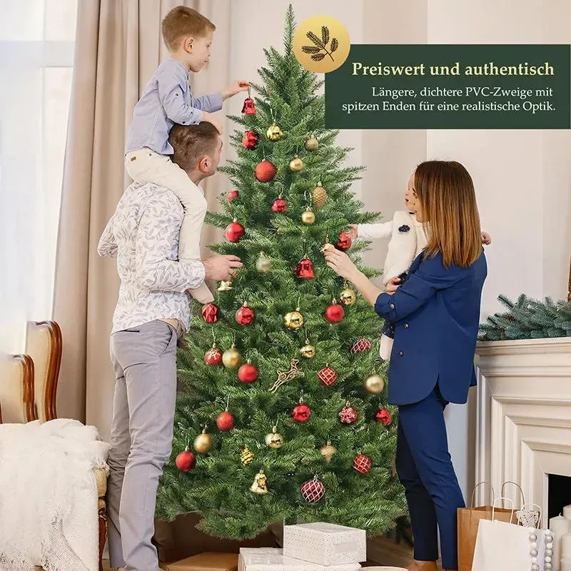 Salcar 180/210cm Künstlicher Weihnachtsbaum, Nordmanntanne, mit 560/760 Zweigen