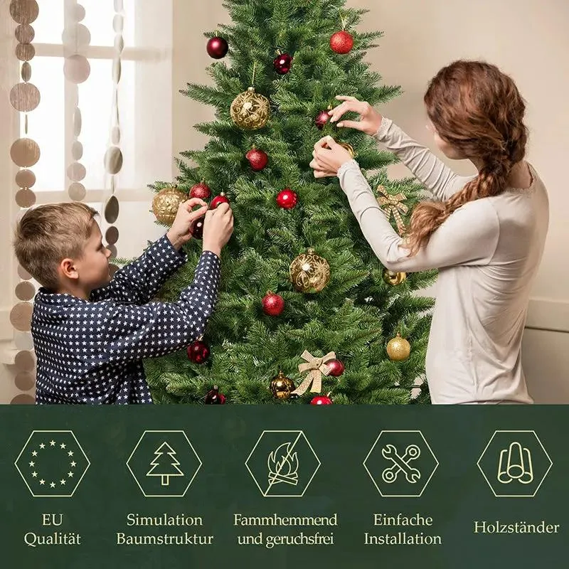 Salcar 180/210cm Künstlicher Weihnachtsbaum, Nordmanntanne, mit 560/760 Zweigen