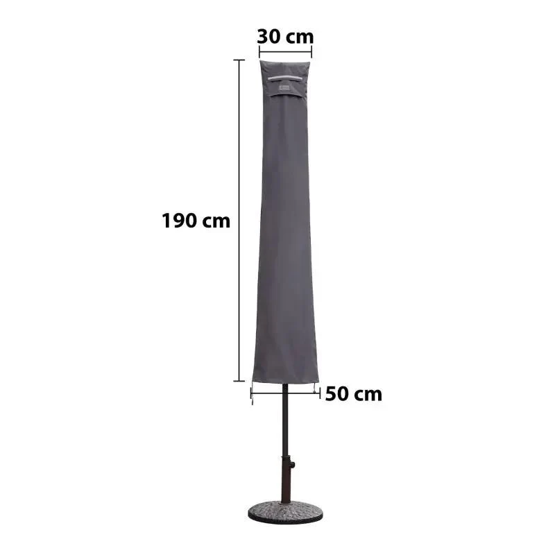 Sekey 190 x 30/50 cm Schutzhülle für 350 cm Sonnenschirm, aus Oxford-Gewebe