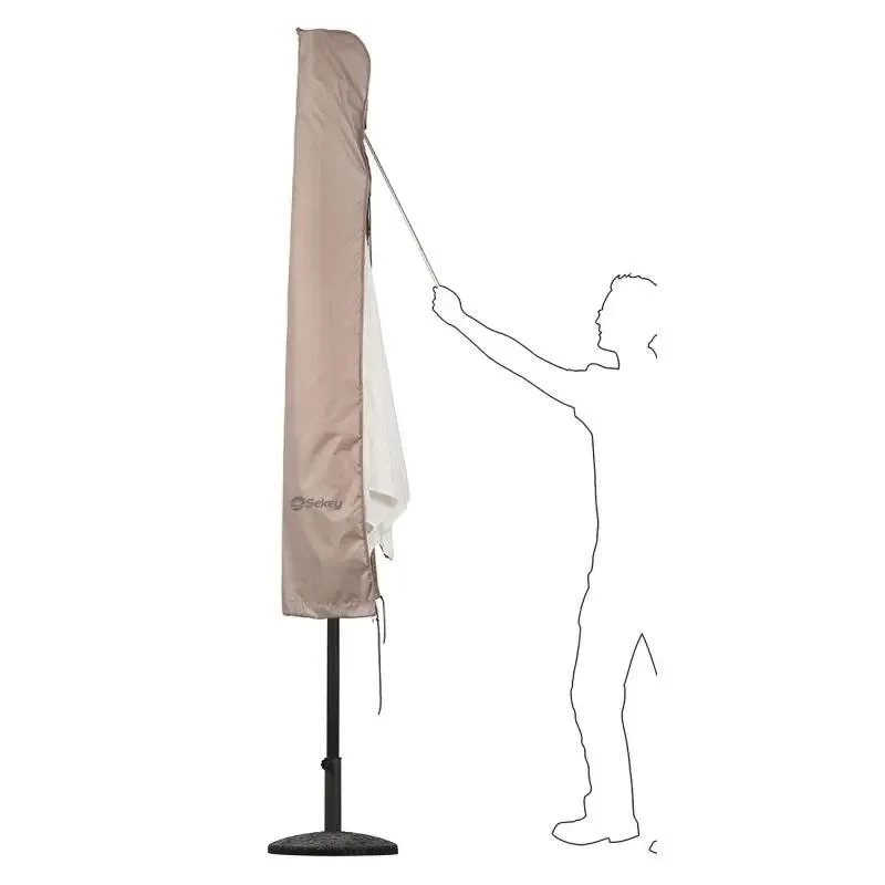 Sekey 190 x 30/50 cm Schutzhülle für 350 cm Sonnenschirm, aus Polyester-Gewebe