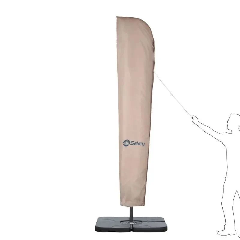 Sekey 265 x 48/70 cm Schutzhülle für 300 cm Ampelschirm, aus Polyester-Gewebe
