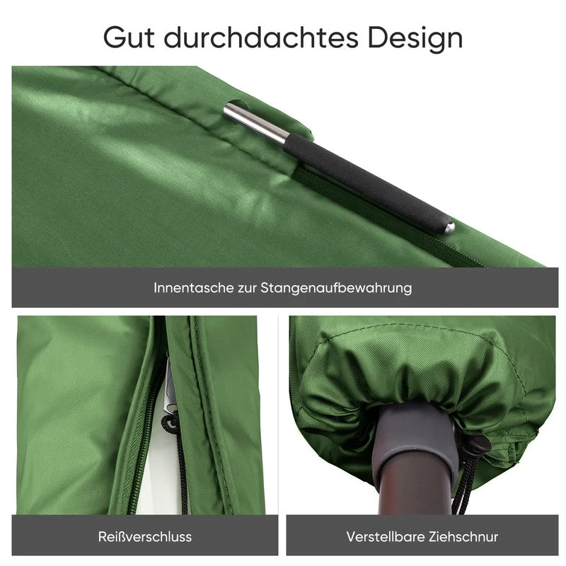 Sekey 175 x 30,5/36,5 cm Schutzhülle für 300 cm Sonnenschirm, aus Polyester-Gewebe