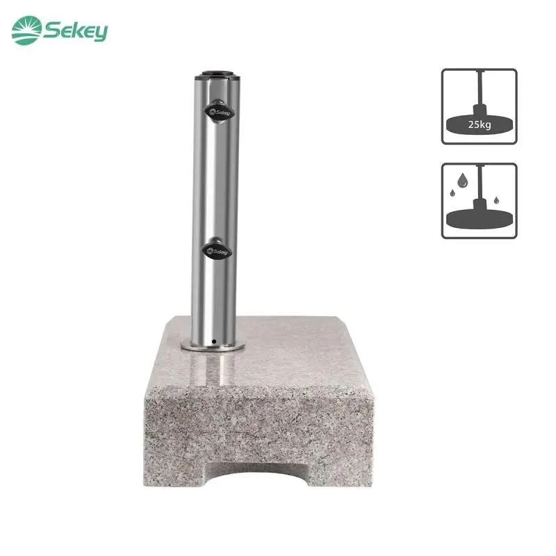Sekey 25 kg Granit Sonnenschirmständer für Halbrund Sonnenschirm
