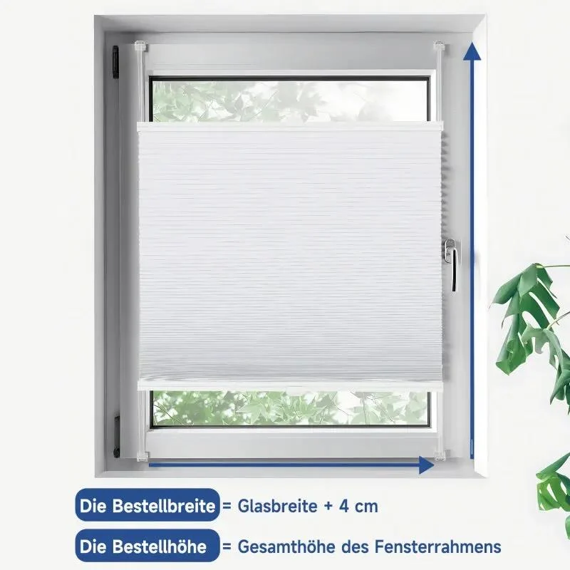 Sekey Wabenplissee ohne Bohren, zweifarbig, wendbar