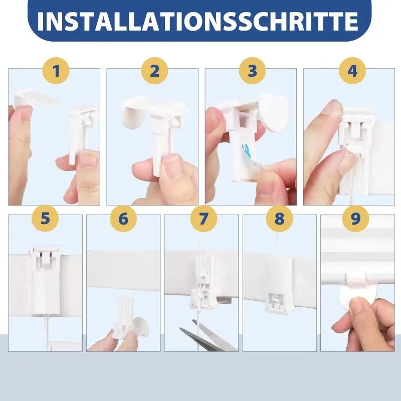 Sekey Plissee Day+Night ohne Bohren, 100% Verdunkelung, mit Muster