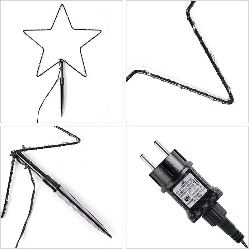 Salcar 3/6er Set LED Solar Gartenleuchte mit Stern