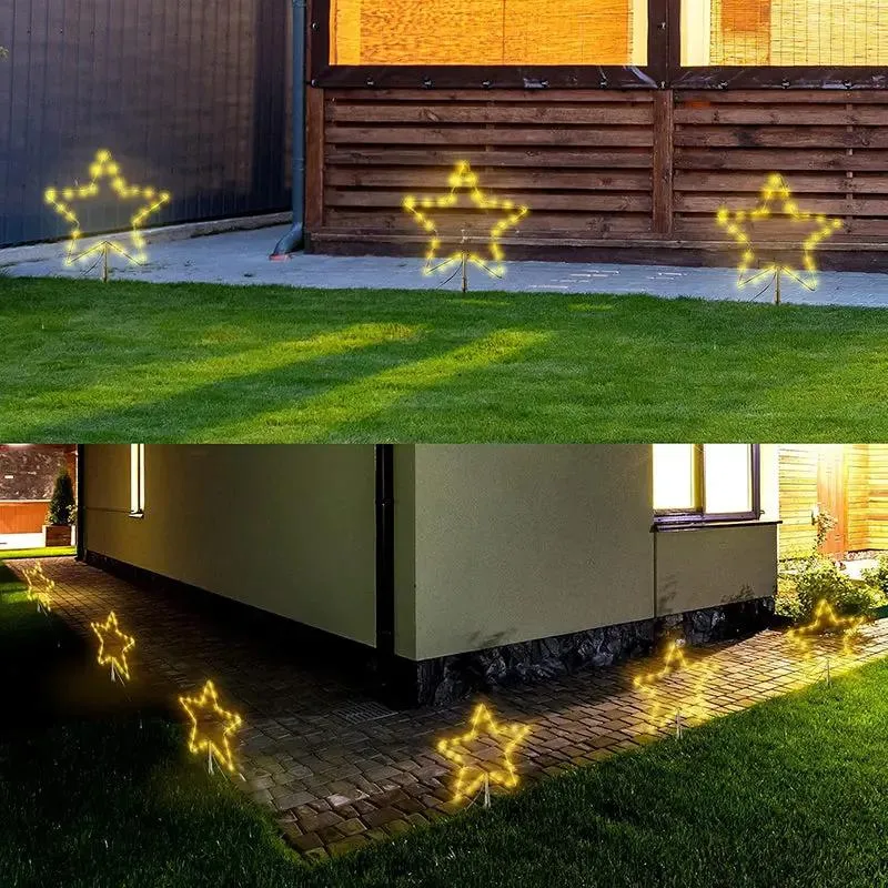 Salcar 3/6er Set LED Solar Gartenleuchte mit Stern