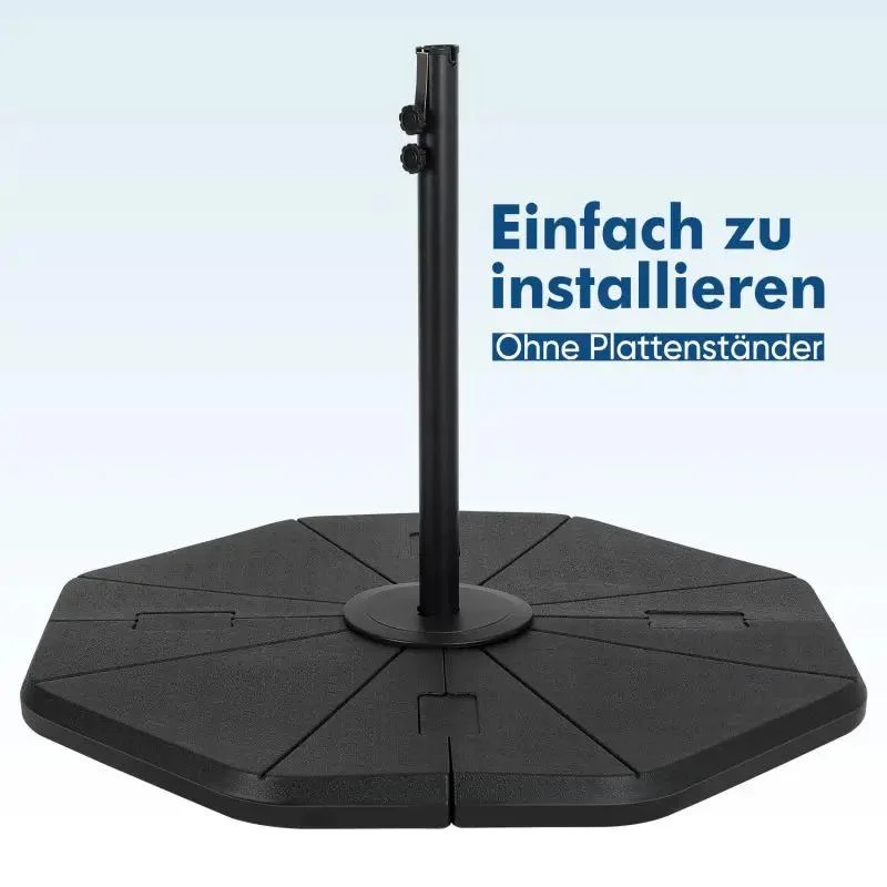 Sekey 4-teilig Schirmgewicht für Ampelschirm, befüllbar bis 78 kg