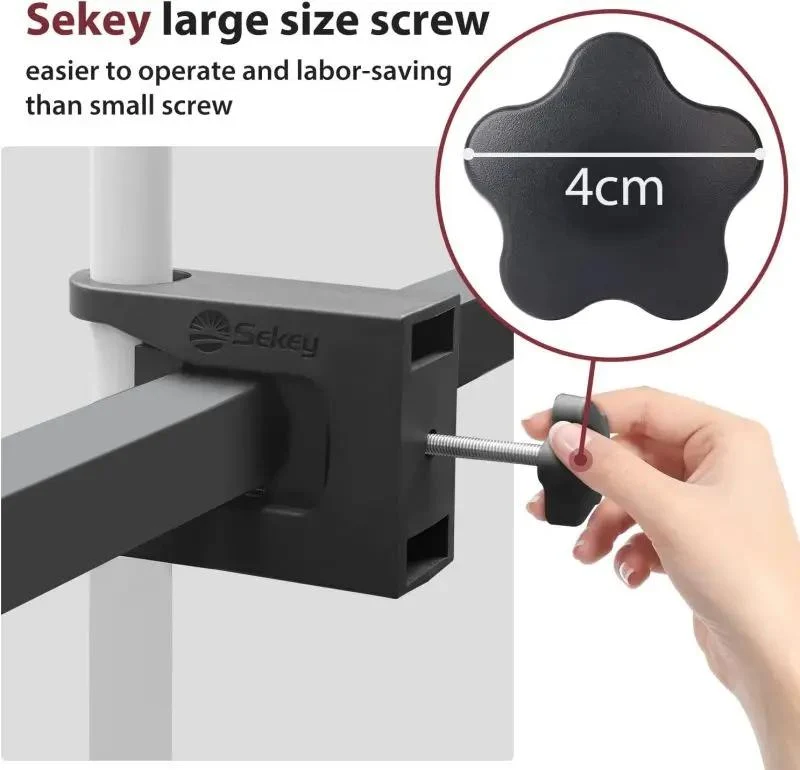 Sekey 20 mm - 45 mm Sonnenschirmhalter für Balkongeländer