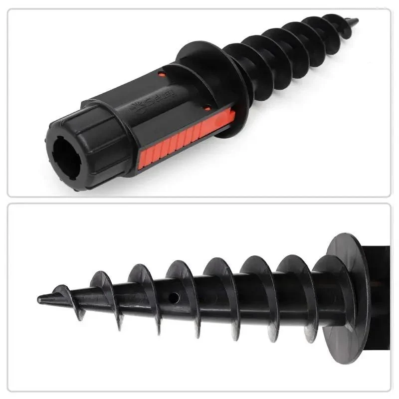 Sekey 22 mm - 32 mm Bodenhülse für Sonnenschirm, mit klappbaren Griffen und Aufhängehaken