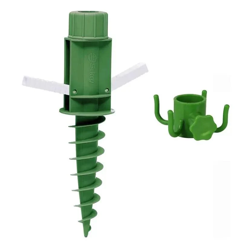 Sekey 22 mm - 32 mm Bodenhülse für Sonnenschirm, mit klappbaren Griffen und Aufhängehaken