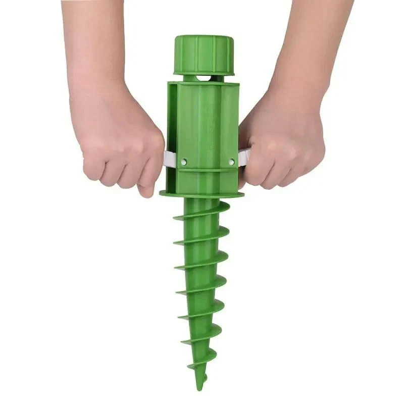 Sekey 22 mm - 32 mm Bodenhülse für Sonnenschirm, mit klappbaren Griffen und Aufhängehaken