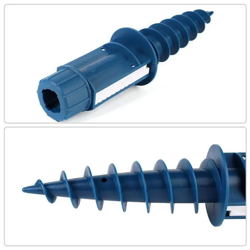 Sekey 22 mm - 32 mm Bodenhülse für Sonnenschirm, mit klappbaren Griffen und Aufhängehaken