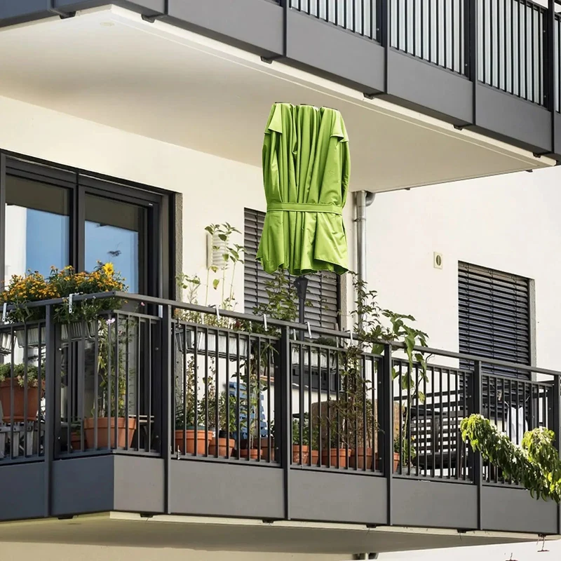 Sekey 300 x 160 cm Doppelsonnenschirm mit Kurbel, UV50+