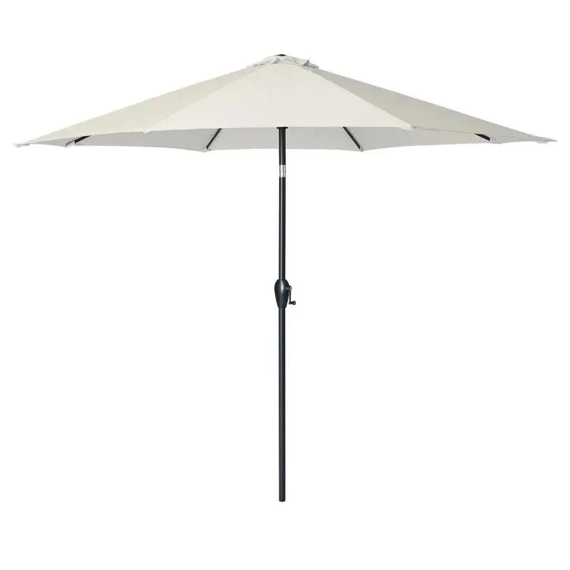 Sekey 300 cm Sonnenschirm mit Kurbel, Sonnenschutz UV50+