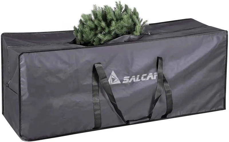 Salcar Große Weihnachtsbaum Aufbewahrungstasche, 130 * 40 * 50 cm Reisetasche Reißfeste Aufbewahrungstasche für Weihnachtsschmuck, Kleidung