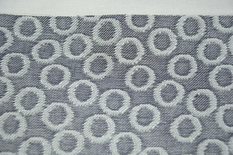 Schlaufenschal Streifen anthrazit Kringel 2299 BxH 140x245cm