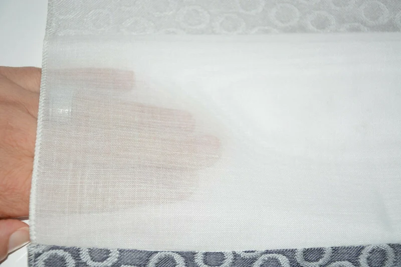 Schlaufenschal Streifen anthrazit Kringel 2299 BxH 140x245cm