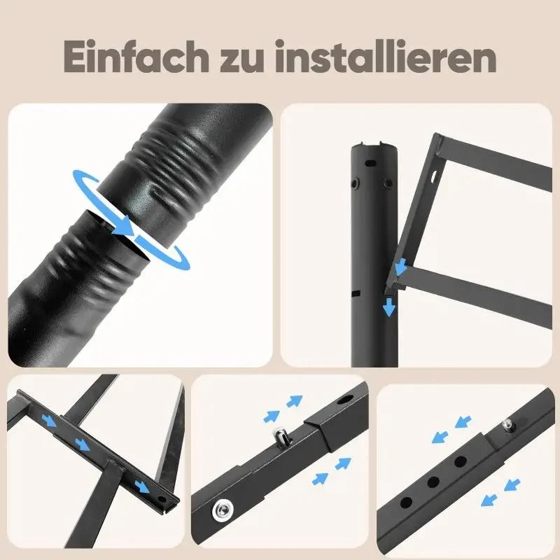 Sekey Garten Pavillon 3x3 m Wasserdicht Stabil Partyzelt, Gartenzelt mit 4 Seitenteile Reißverschluss, 180g/㎡ Polyester