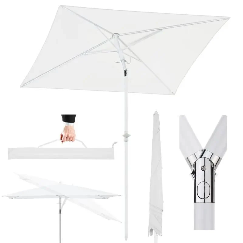 Sekey 180 x 125 cm Balkonschirm Rechteckig mit Schutzhülle, Sonnenschutz UV50+