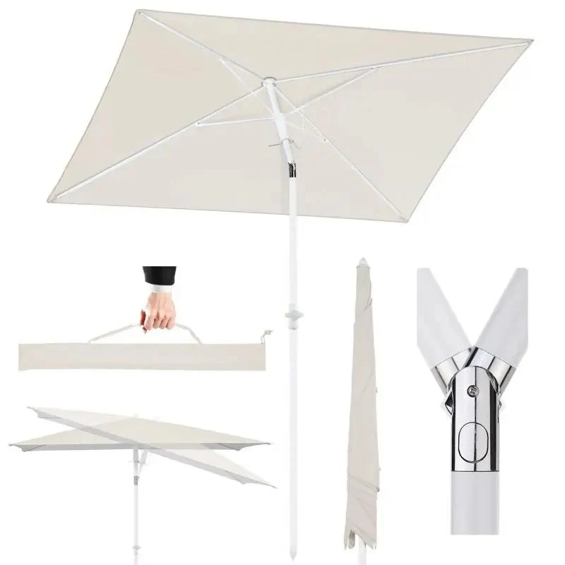 Sekey 180 x 125 cm Balkonschirm Rechteckig mit Schutzhülle, Sonnenschutz UV50+