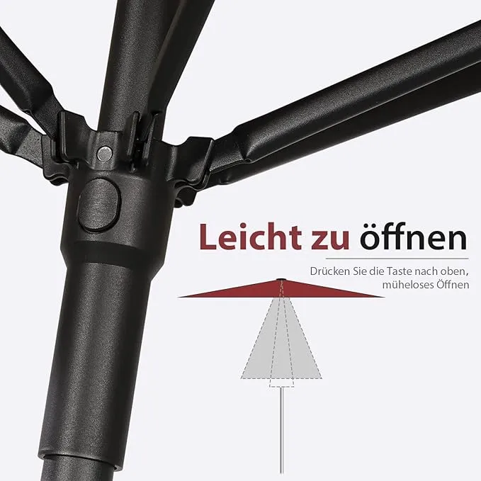 Sekey 180 x 130 cm Balkonschirm Rechteckig, Sonnenschutz UV50+
