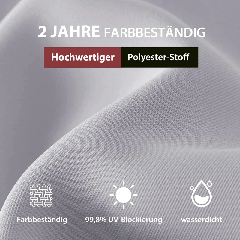 Sekey 180 x 130 cm Balkonschirm Rechteckig, Sonnenschutz UV50+