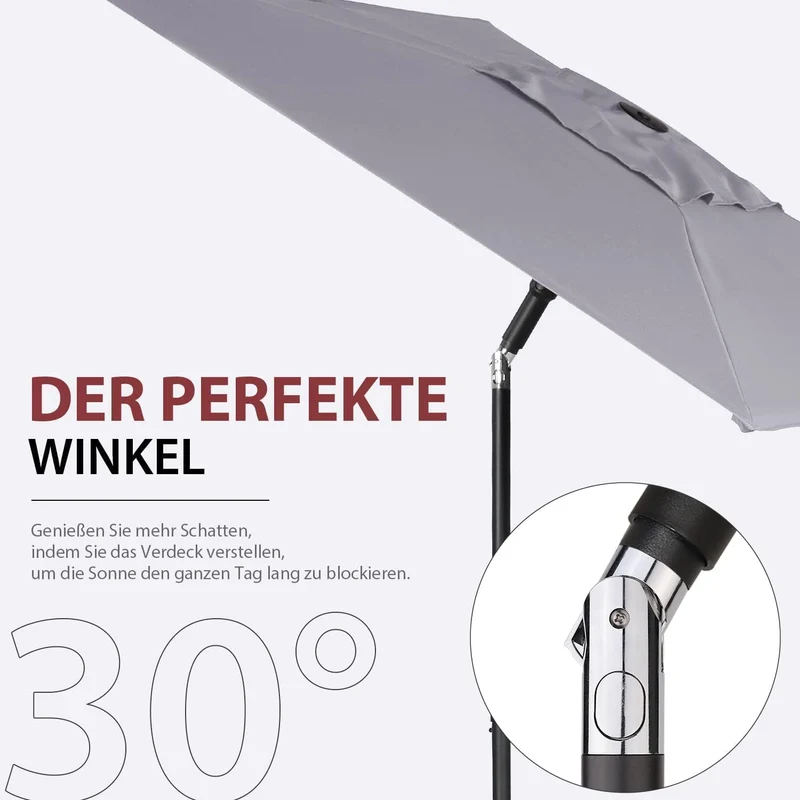 Sekey 180 x 130 cm Balkonschirm Rechteckig, Sonnenschutz UV50+