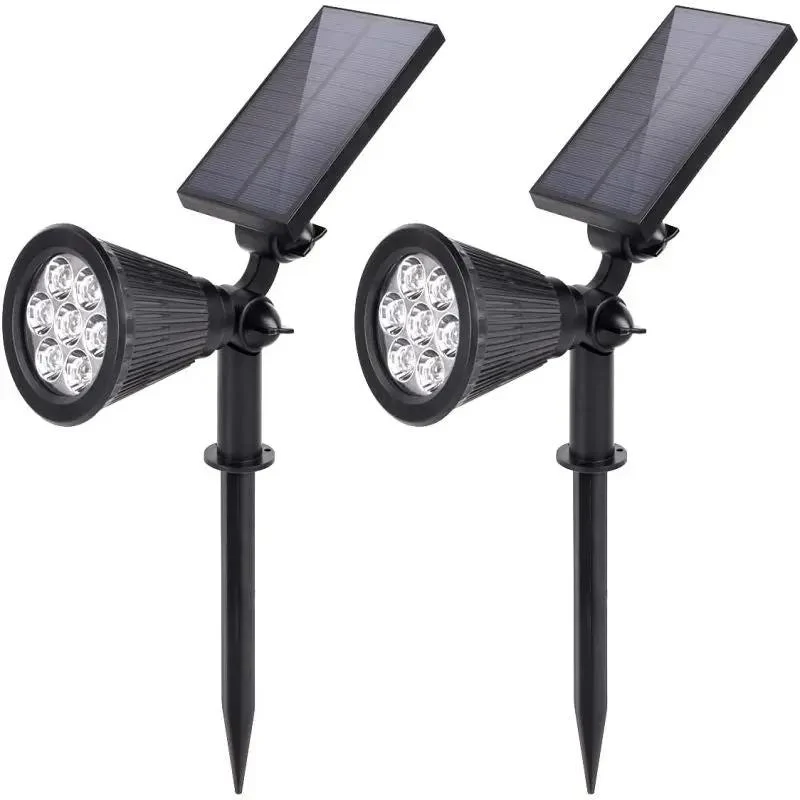 Salcar 2er Set LED Solar Gartenleuchte, mit 1800 mAh Akku