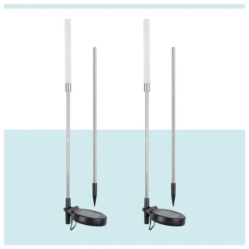 Salcar 2er Set LED Solar Gartenleuchte mit Blasen-Säulen