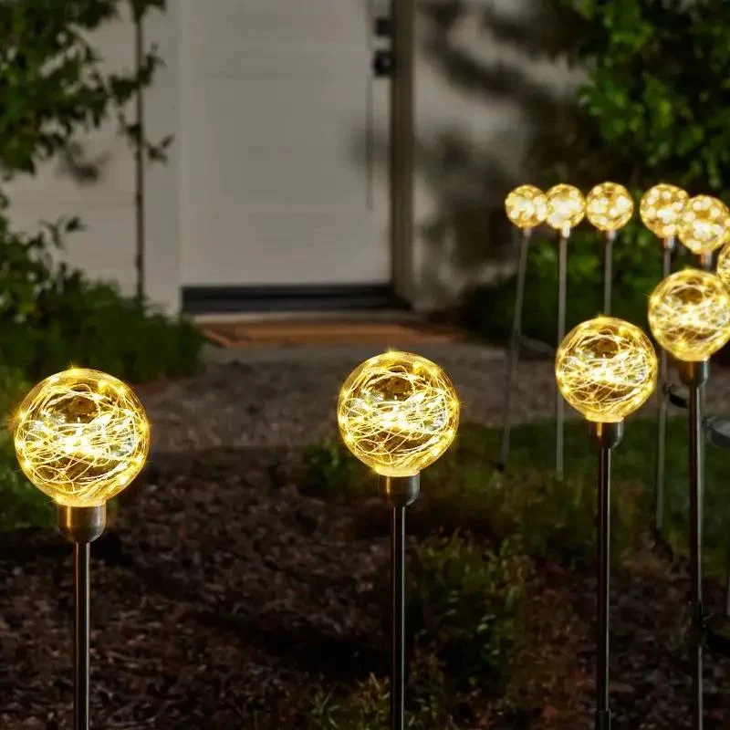 Salcar 2er/4er Set LED Solar Gartenleuchte mit Wunschkugel-Effekt